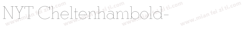 NYT Cheltenhambold字体转换